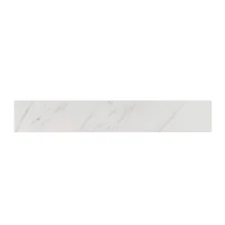 allen + roth 4-in H x 22-in L White Engineered marble Bathroom Side splash