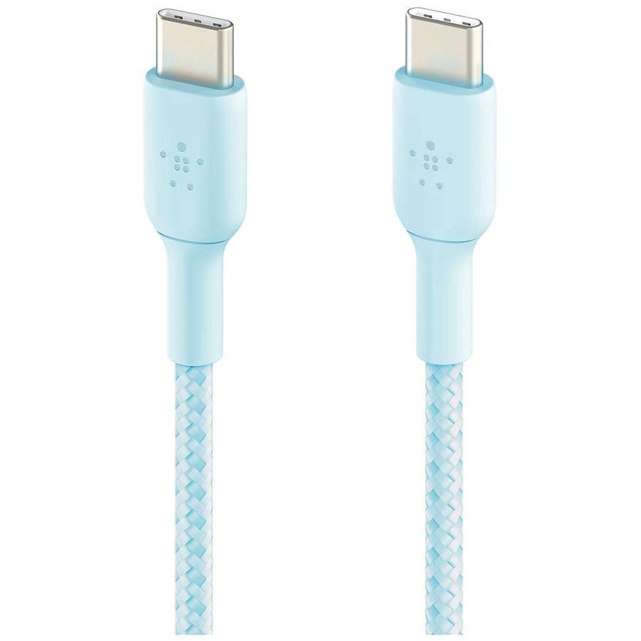 slide 1 of 1, Belkin BoostCharge Braided USB-C to USB-C Cable, 1 ct
