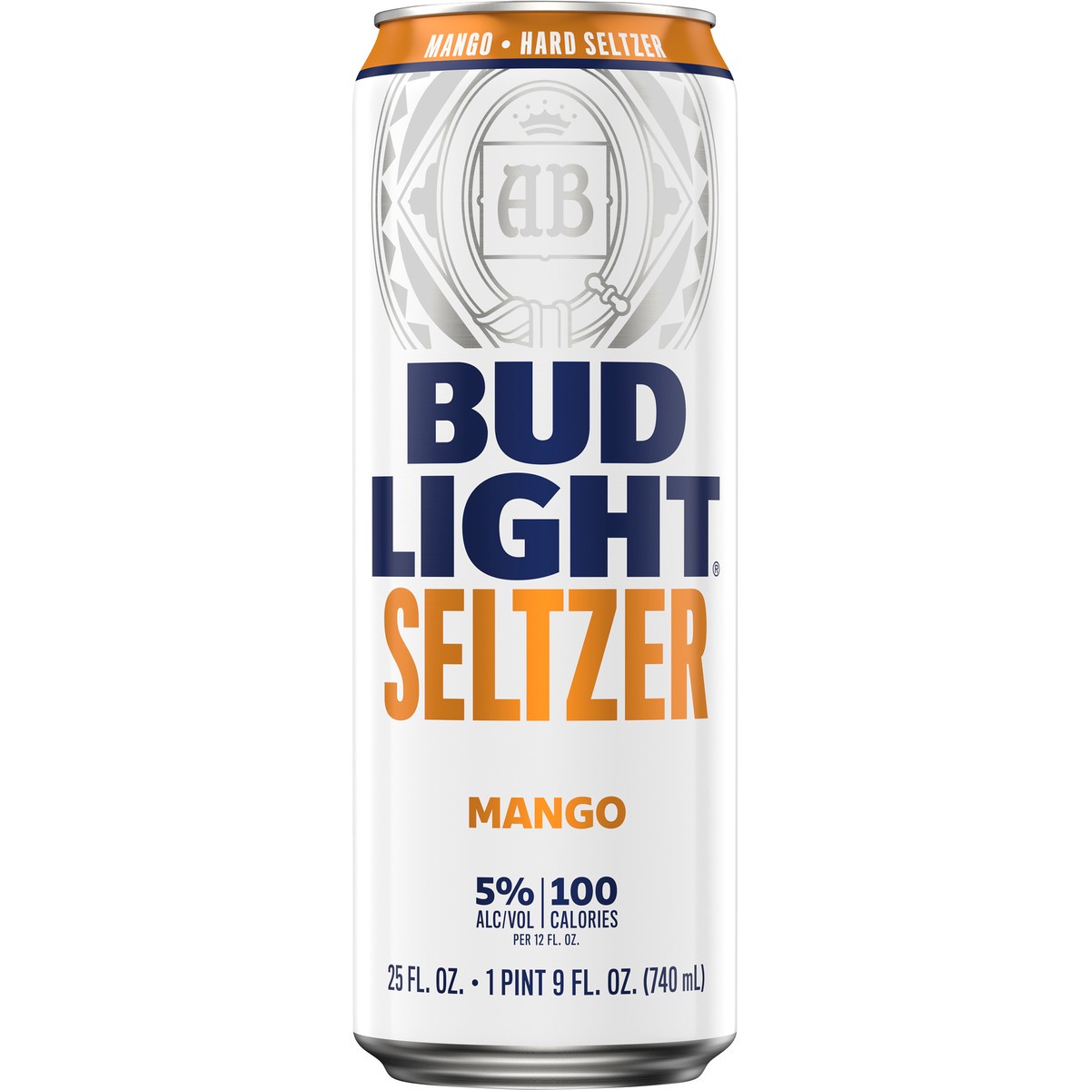 slide 4 of 7, Bud Light Seltzer Mango Hard Seltzer, 25 FL OZ Can, 12 oz