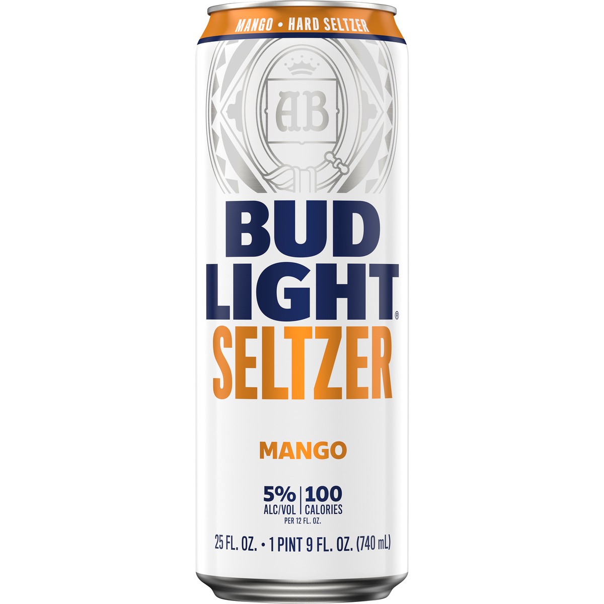 slide 2 of 7, Bud Light Seltzer Mango Hard Seltzer, 25 FL OZ Can, 12 oz