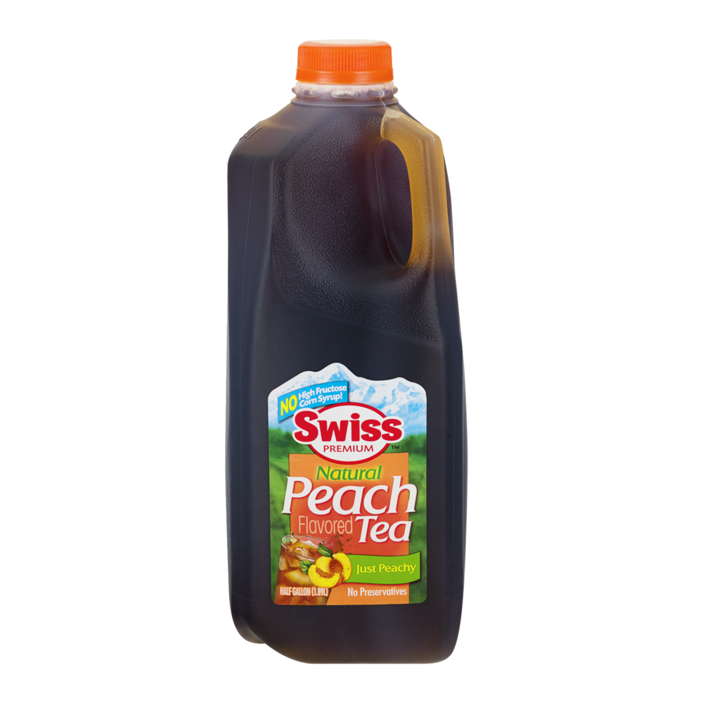 slide 1 of 1, Swiss Premium Peach Tea , 64 fl oz