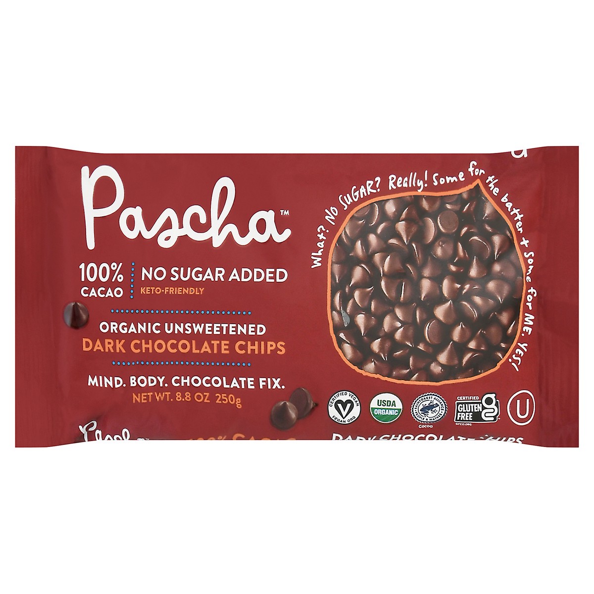 slide 13 of 14, Pascha Organic Unsweetened Dark Chocolate Chips 8.8 oz, 8.8 oz