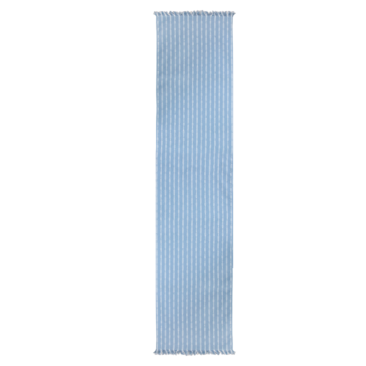 slide 1 of 5, Room & Retreat Skipping Stripe XL Runner Water, 14 in x 97 in, 1 ct