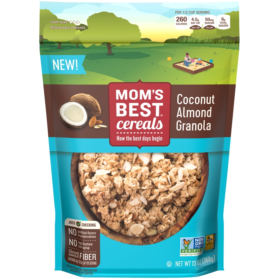 slide 1 of 1, Mom's Best Cereal Cocnut Almnd Flx Grnla, 13 oz
