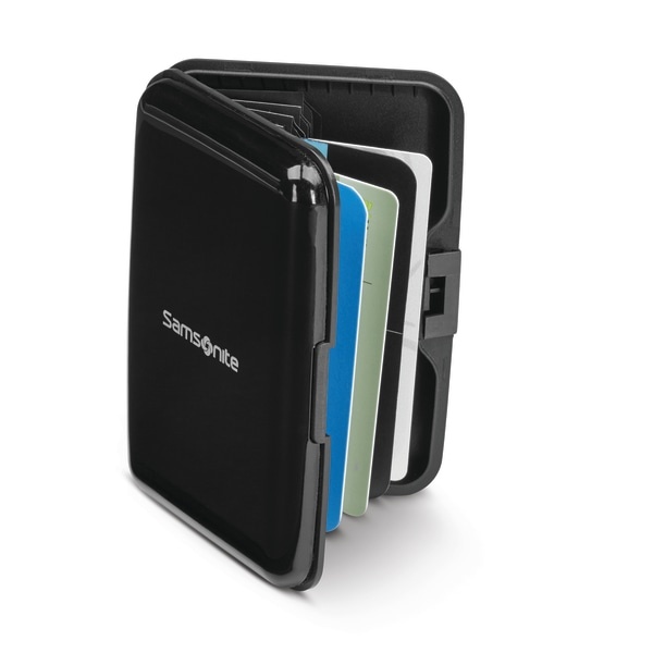 slide 1 of 5, Samsonite Aluminum Rfid Wallet, Black, 1 ct