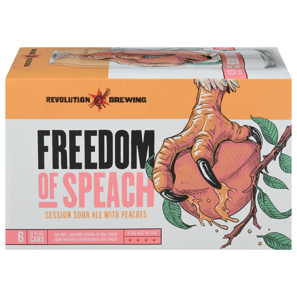 slide 1 of 1, Revolution Brewing Freedom Of The Press Session Sour Ale, 6 ct; 12 fl oz