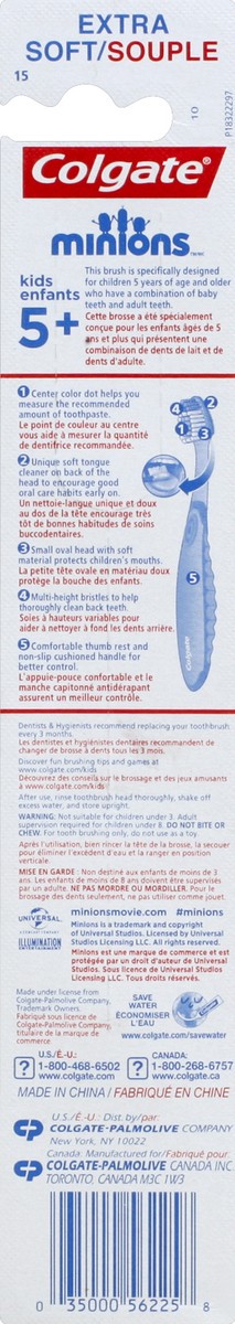 slide 2 of 7, Colgate Kids Tbrshminions, 1 ct