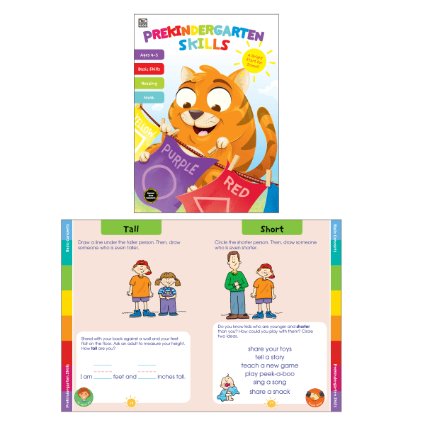 slide 2 of 2, Thinking Kids Prekindergarten Skills Workbook, Preschool, 1 ct