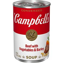 Campbell's Condensed Beef With Vegetables And Barley Soup - 10.5 Oz