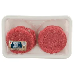 Giant 85% Lean 15% Fat Ground Beef Burger Patties - 4 ct Fresh