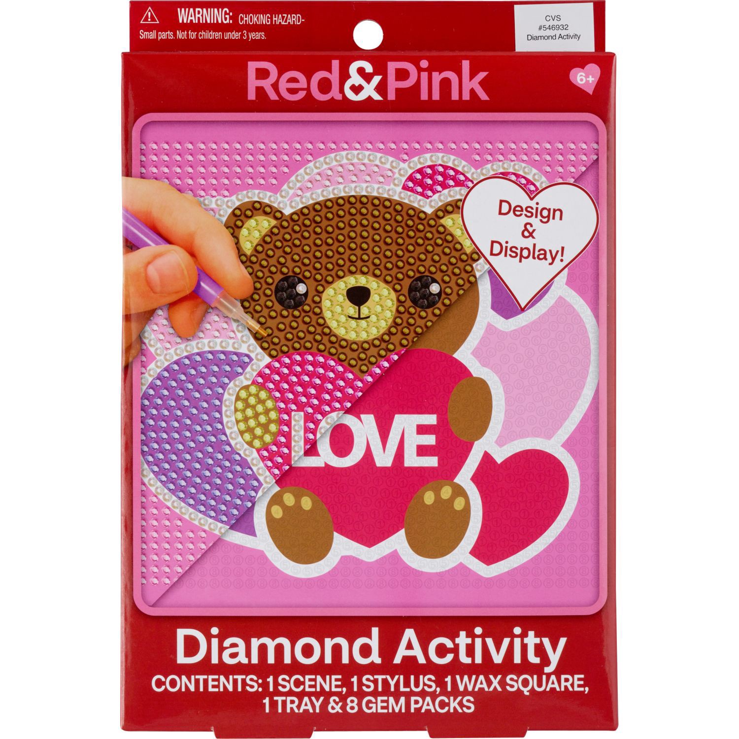 slide 1 of 1, RED AND PINK Diamond Activity, 1 ct