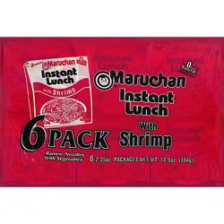 Maruchan Instant Lunch Ramen Noodle Soup With Shrimp - 6-2.25 Oz