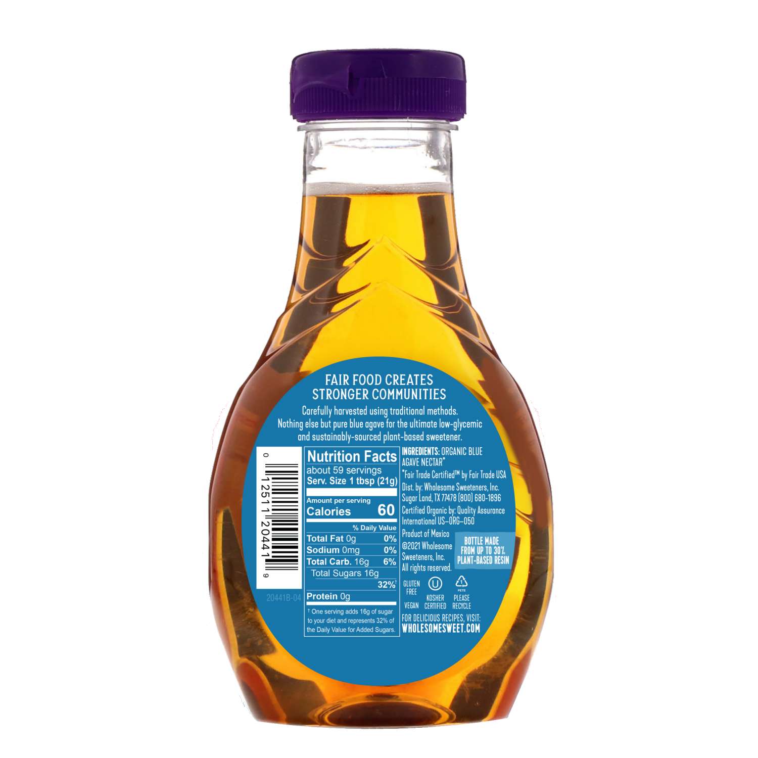 slide 3 of 8, Wholesome Organic Blue Agave Nectar 2.75 lb, 2.75 lb