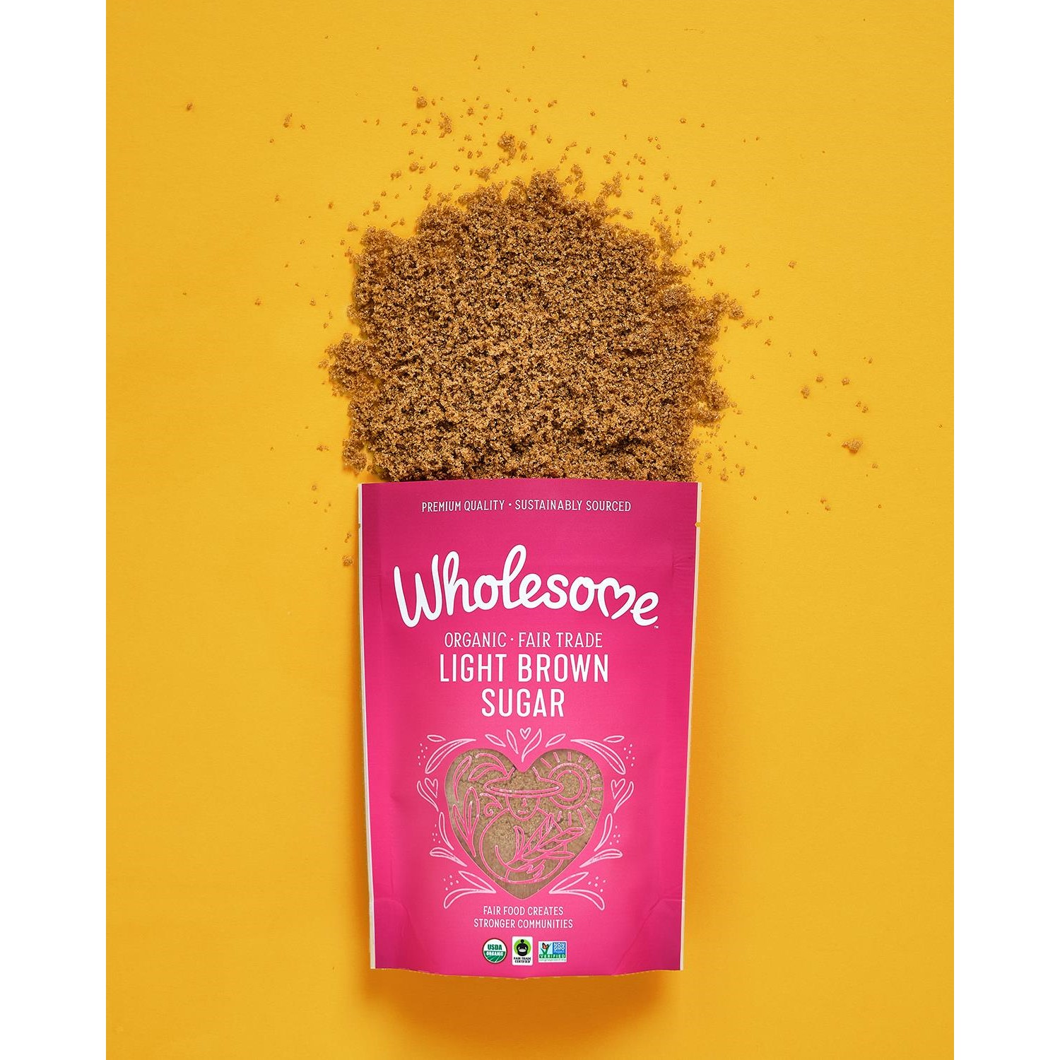 slide 5 of 5, Wholesome Organic Light Brown Sugar 24 oz, 24 oz