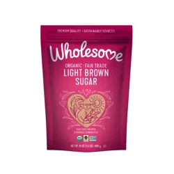 Wholesome Organic Light Brown Sugar 24 oz