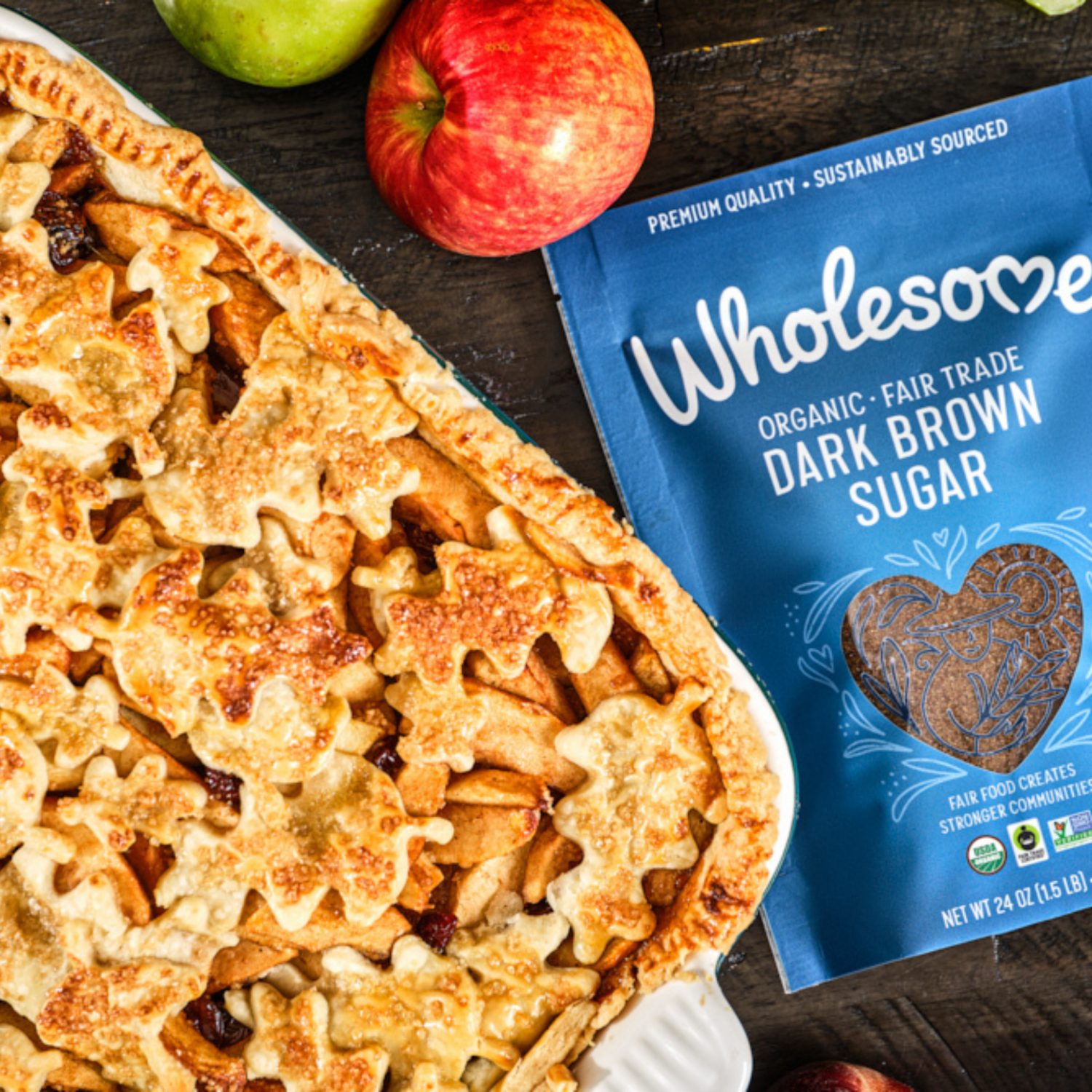 slide 5 of 8, Wholesome Organic Dark Brown Sugar 24 oz, 24 oz