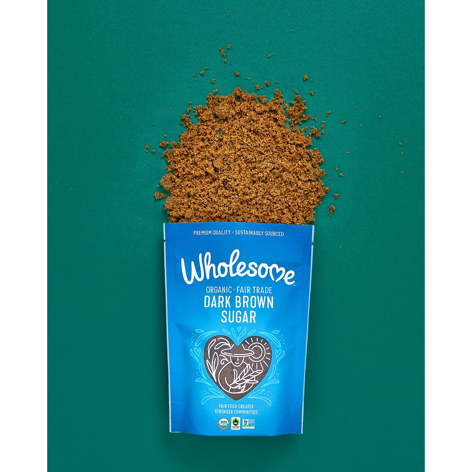 slide 7 of 8, Wholesome Organic Dark Brown Sugar 24 oz, 24 oz