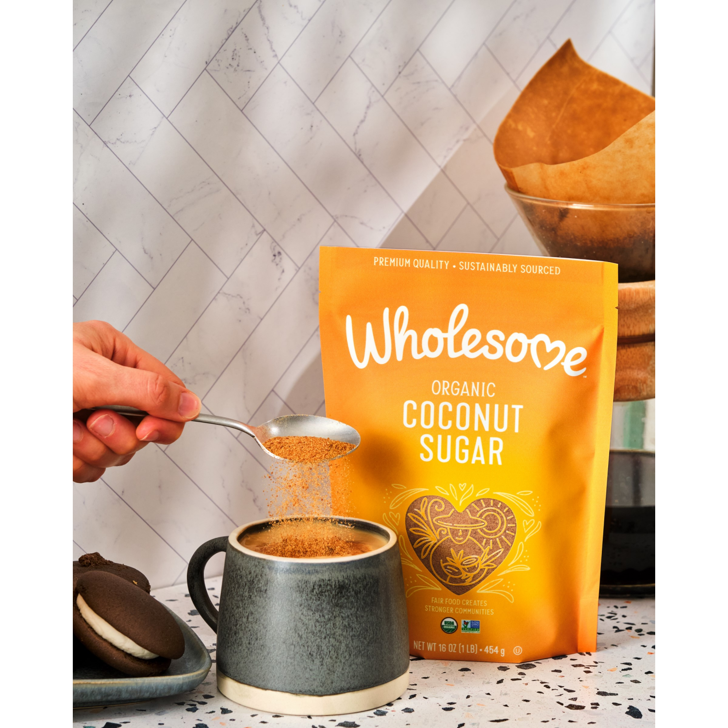 slide 7 of 8, Wholesome Organic Coconut Coconut Sugar 16 oz, 16 oz