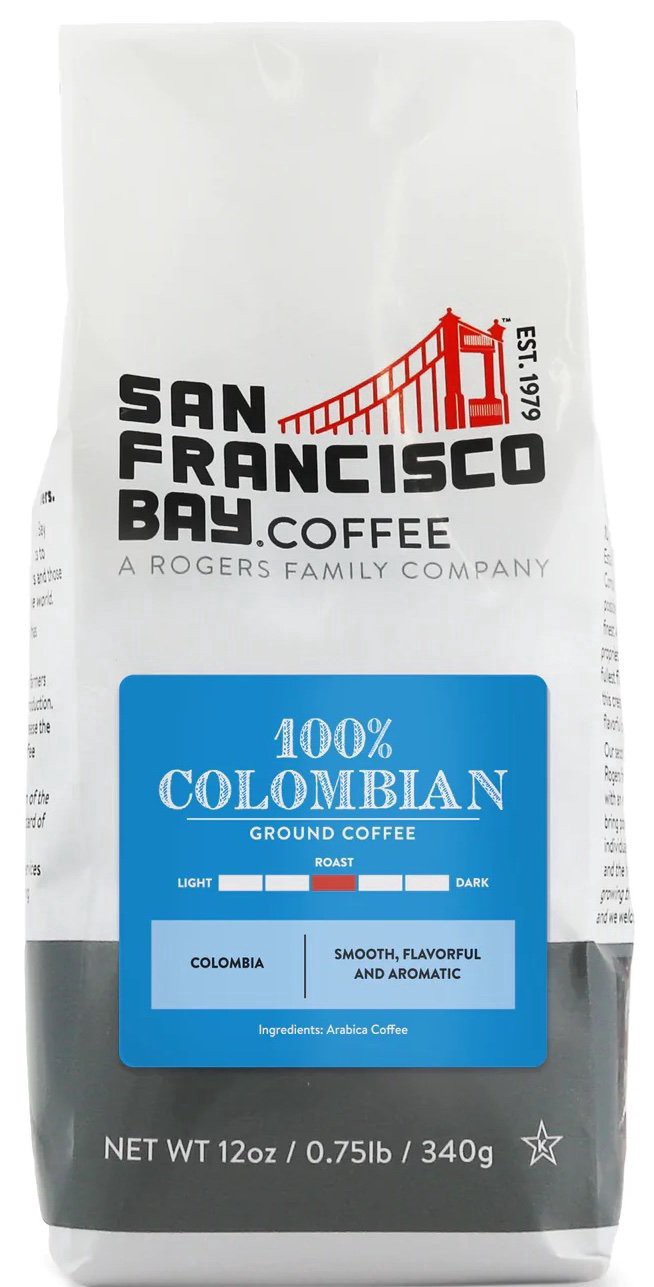 slide 1 of 4, SF Bay Coffee Coffee, Colombian Supremo, Ground - 12 oz, 12 oz