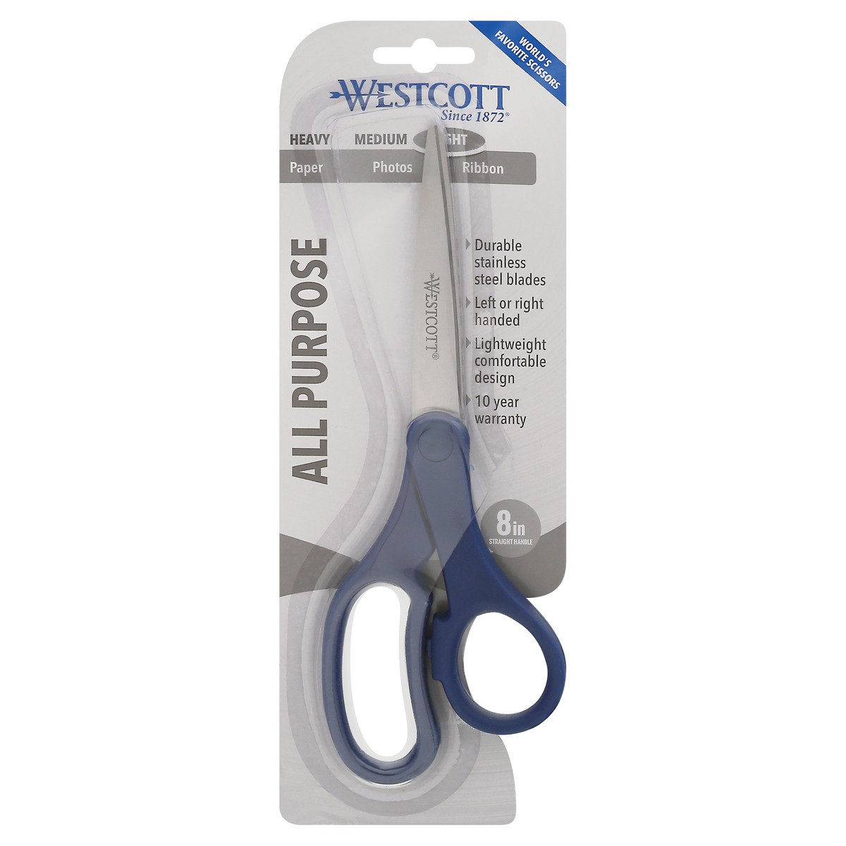 slide 1 of 5, Westcott All Purpose - Kleencut Straight Shears, 1 ct