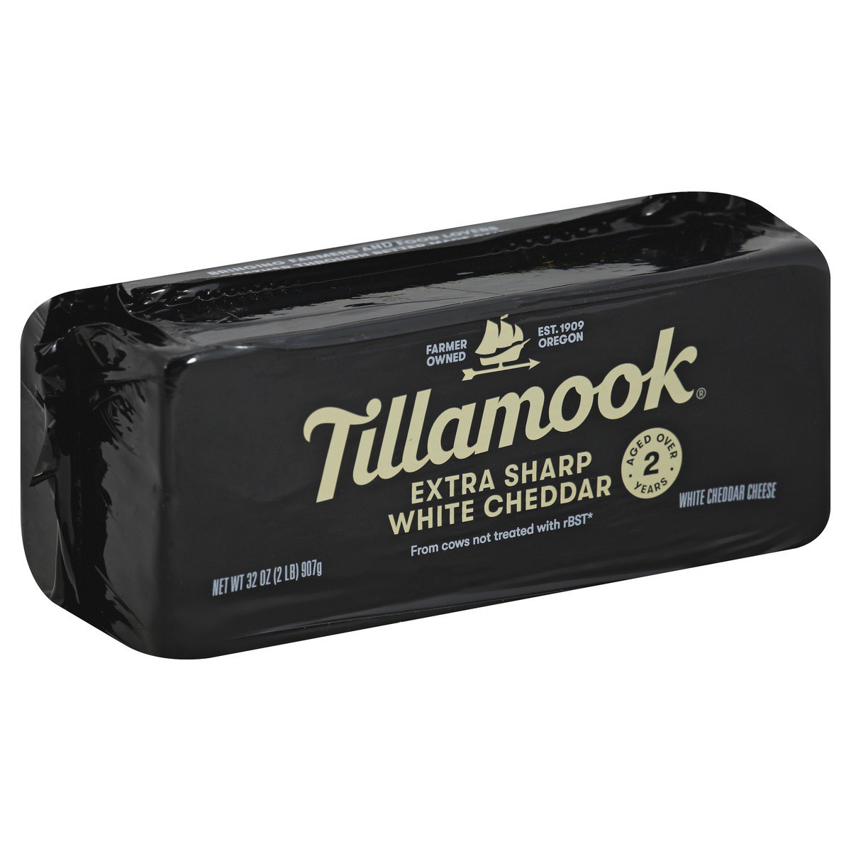slide 1 of 5, Tillamook Extra Sharp White Cheddar Cheese Block, 32 oz, 32 oz