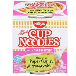 Nissin Cup Noodles Ramen Noodle Soup With Shrimp - 2.25 Oz