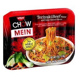Nissin Chow Mein Noodle Premium Teriyaki Beef Flavor - 4 Oz