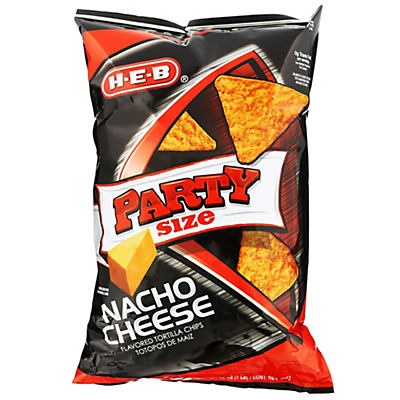 H-E-B Nacho Cheese Flavored Tortilla Chips 16 Oz | Shipt