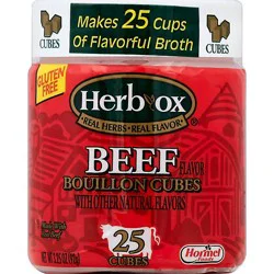 Herb-Ox Bouillon Beef Flavor 25 Count - 3.25 Oz