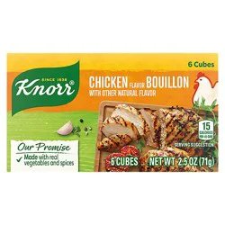 Knorr Bouillon Cubes Chicken Flavor Extra Large 6 Count - 2.5 Oz