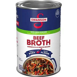 Swanson 50% Less Sodium Beef Broth - 14.5 Oz