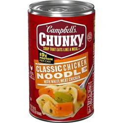 Campbell's Chunky Classic Chicken Noodle Soup - 18.6 Oz
