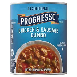 Progresso Traditional Soup Chicken & Sausage Gumbo - 19 Oz