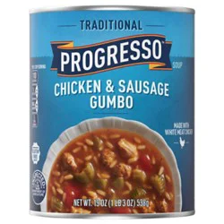 Progresso Traditional Soup Chicken & Sausage Gumbo - 19 Oz
