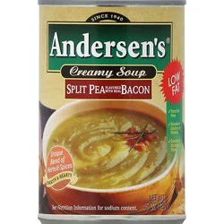 Andersens Soup Creamy Split Pea Flavored With Real Bacon - 15 Oz