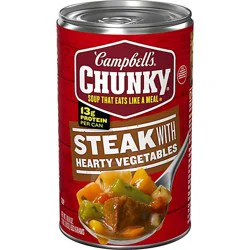 Campbell's Chunky Steak With Hearty Vegetables Soup - 18.8 Oz