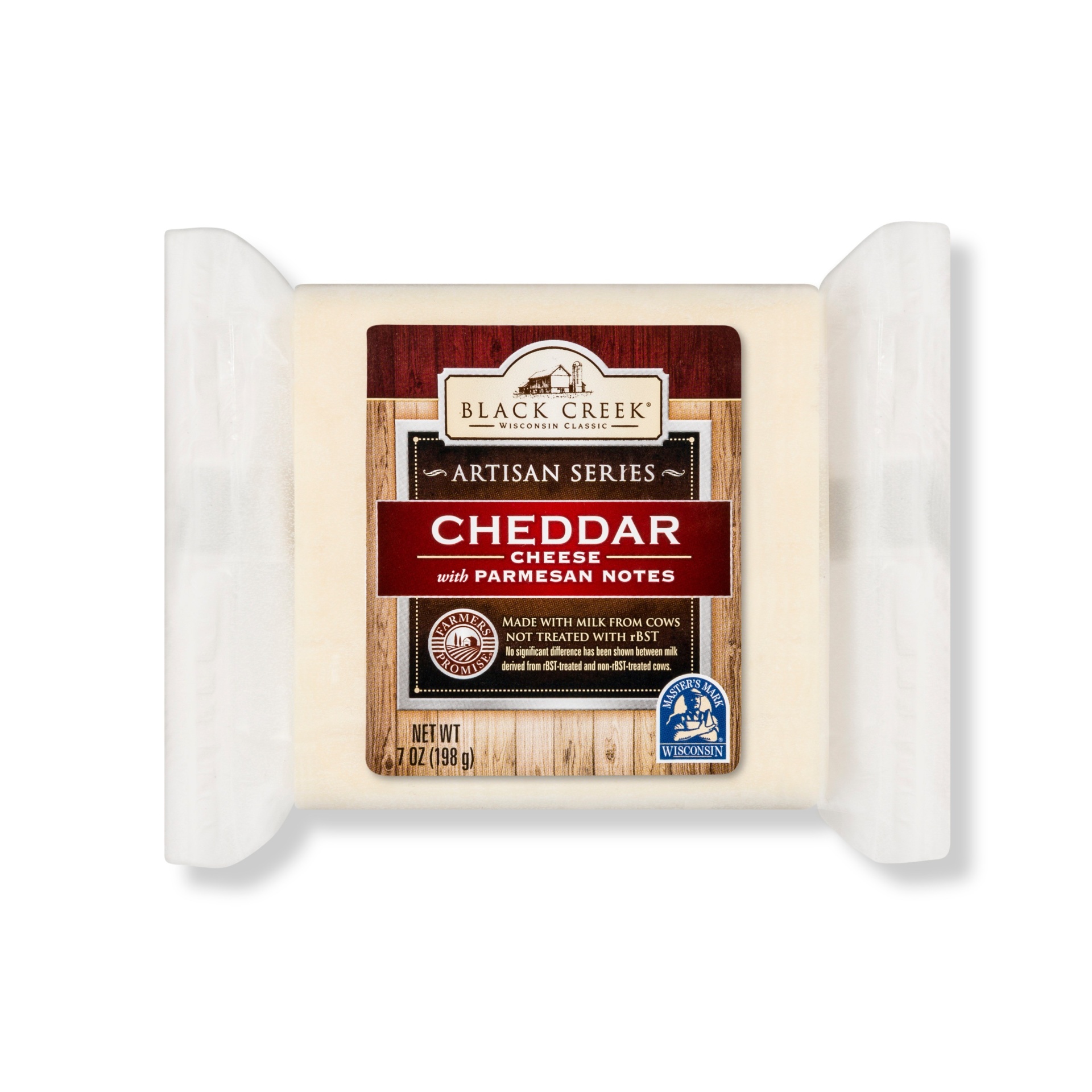 slide 1 of 1, Black Creek Cheddar Cheese with Parmesan Notes, 7 oz