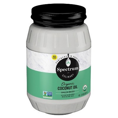 slide 1 of 9, Spectrum Culinary Organic Coconut Oil 29 fl. oz. Jar, 29 fl oz