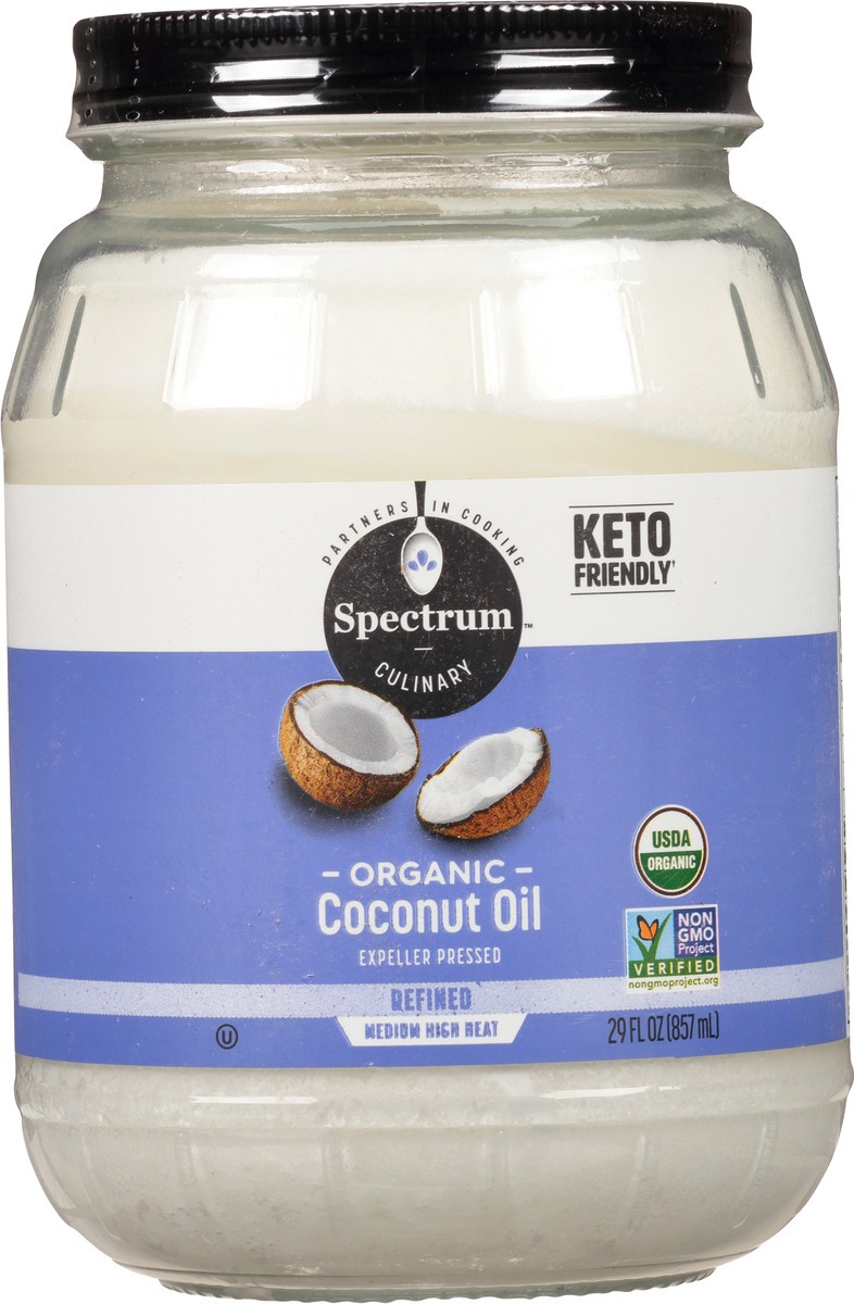 slide 2 of 9, Spectrum Culinary Organic Coconut Oil 29 fl. oz. Jar, 29 fl oz