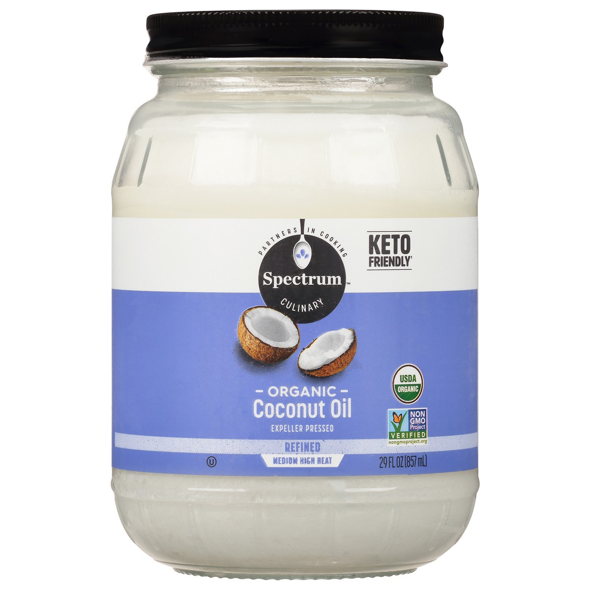 slide 7 of 9, Spectrum Culinary Organic Coconut Oil 29 fl. oz. Jar, 29 fl oz