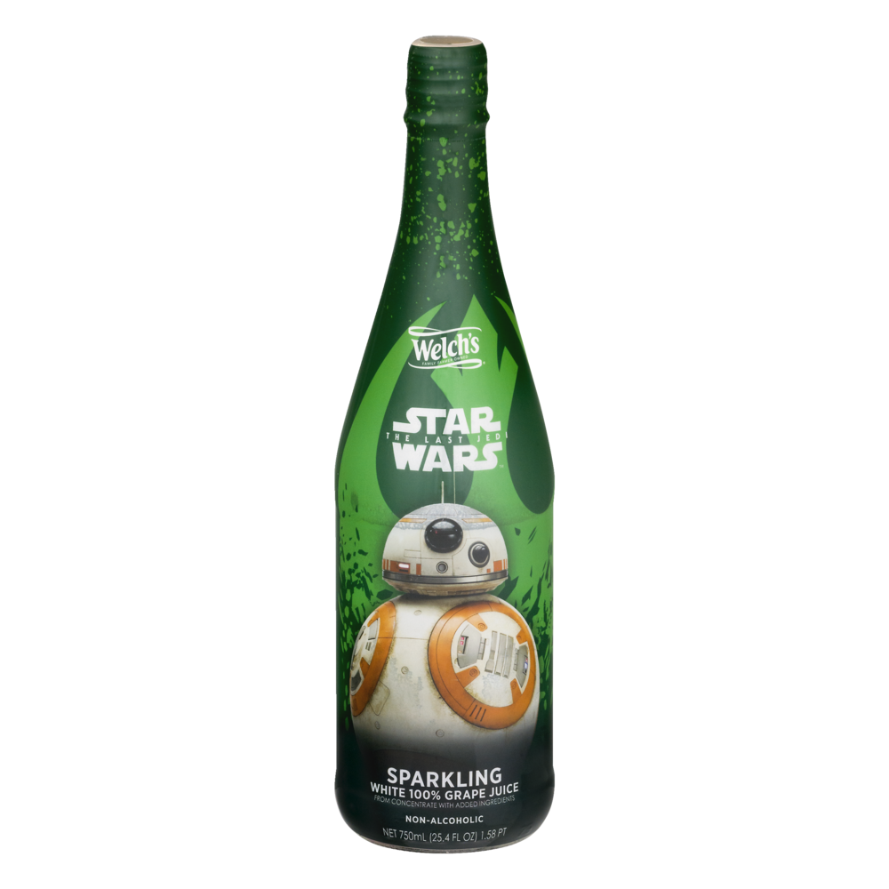 slide 1 of 1, Welch's Star Wars The Last Jedi Sparkling White 100% Grape Juice - 25.4 fl oz, 25.4 fl oz