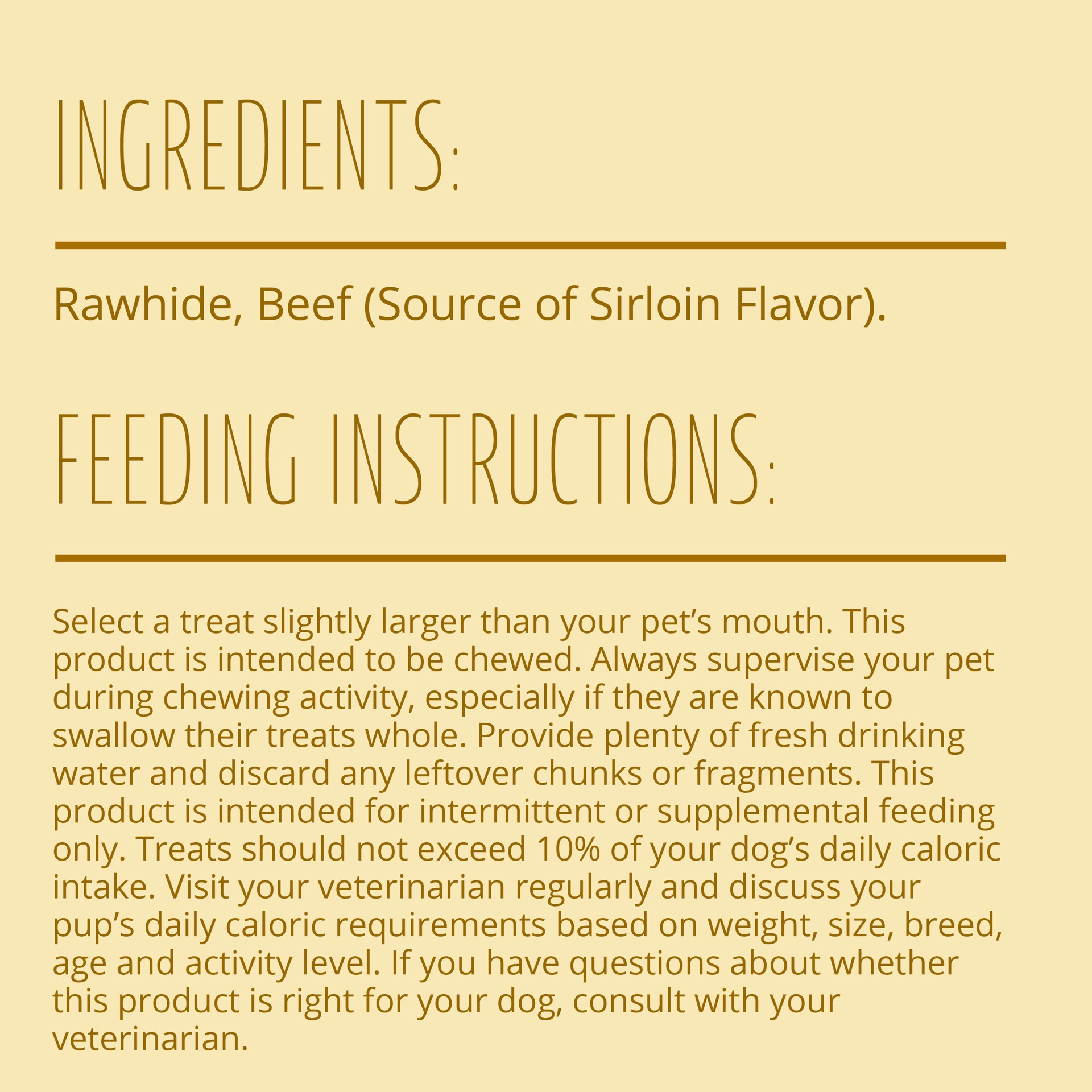 slide 10 of 10, Better Belly Proteins Real Beef Sirloin Dog Chew, 10.5 oz