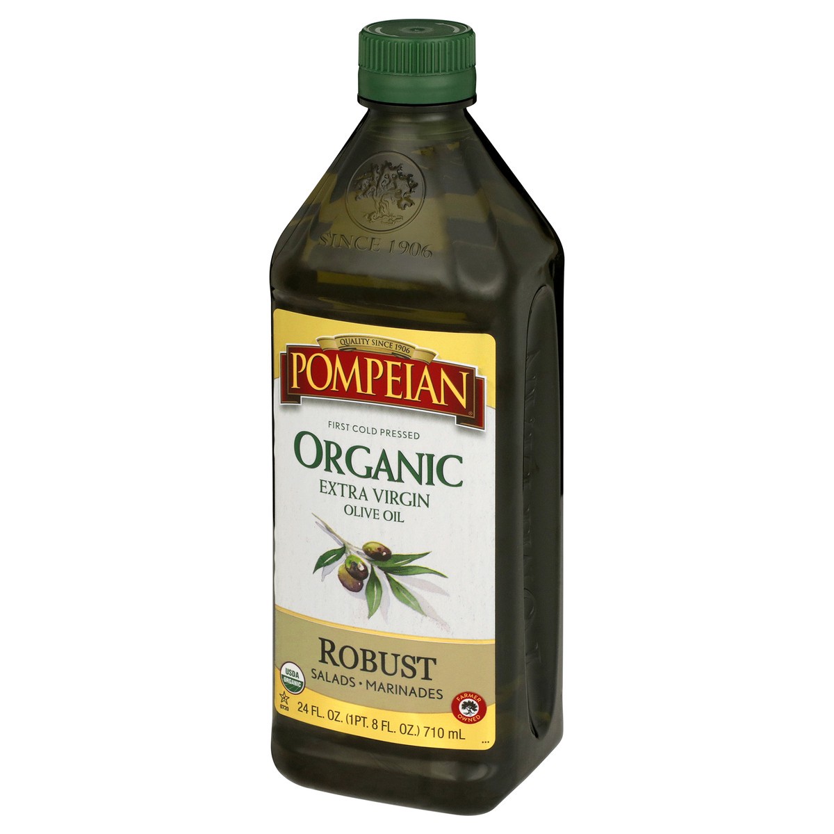slide 9 of 9, Pompeian Organic Olive Oil, 24 fl oz