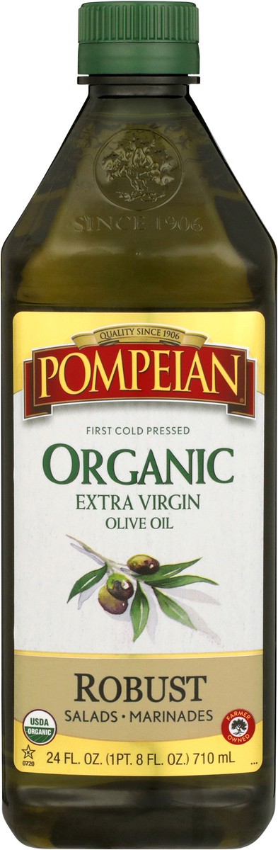 slide 4 of 9, Pompeian Organic Olive Oil, 24 fl oz