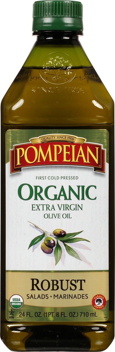 slide 6 of 8, Pompeian Organic Olive Oil, 24 fl oz