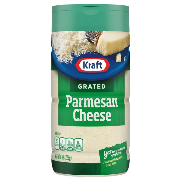 slide 1 of 1, Kraft Grated Parmesan Cheese 8 oz, 8 oz