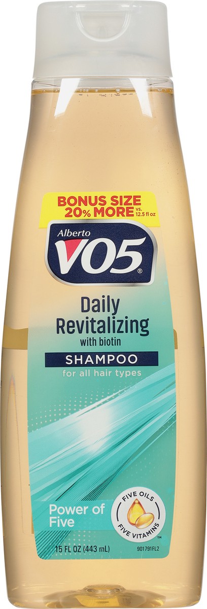 slide 4 of 9, Alberto VO5 Daily Revitalizing Shampoo with Biotin Bonus Size 15 fl oz, 15 fl oz