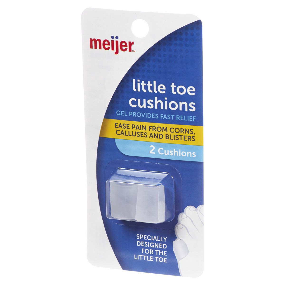 slide 9 of 29, Meijer Little Toe Cushions, 2 Cushions, 2 CT      