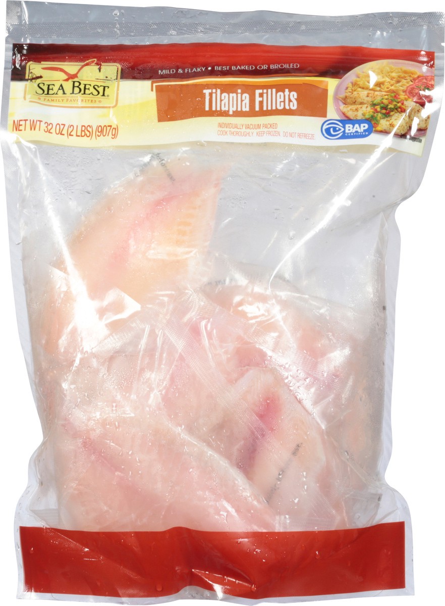 slide 1 of 12, Sea Best Tilapia Fillets, 32 oz