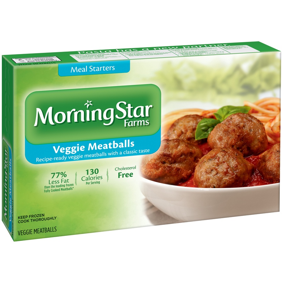 slide 2 of 2, MorningStar Farms Meal Starters Veggie Meatballs, 8.5 oz